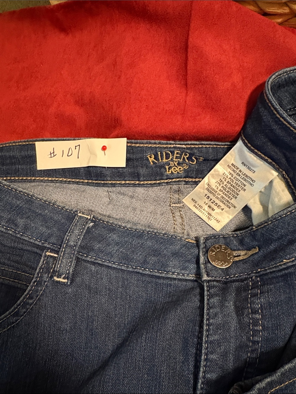 Riders Women’s Shorts by Lee Blue Denim 16W - Picture 2 of 5
